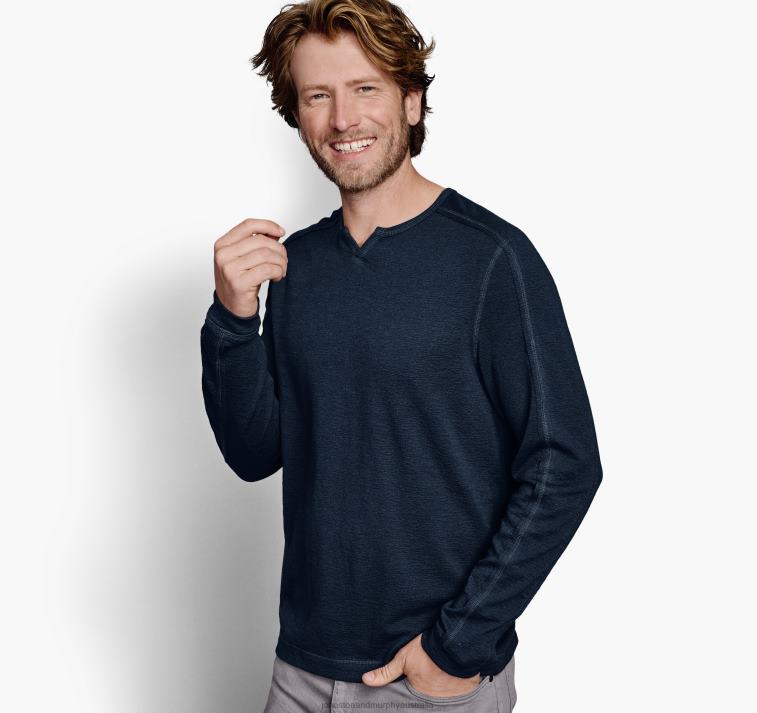 apparel_navy_xb6rx870_johnston_murphy_men_split_neck_pullover.jpg Apparel Navy XB6RX870 Johnston & Murphy Men Split-Neck Pullover - Image 1