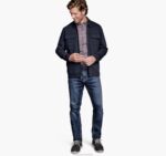 Apparel Navy XB6RX873 Johnston & Murphy Unisex Full-Zip Shirt Jacket - Image 2