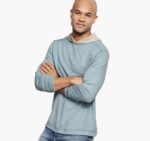 Apparel Oatmeal/Mint XB6RX655 Johnston & Murphy Men Reversible Knit Hoodie - Image 2