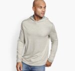 Apparel Oatmeal/Mint XB6RX655 Johnston & Murphy Men Reversible Knit Hoodie