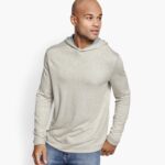 Apparel Oatmeal/Mint XB6RX655 Johnston & Murphy Men Reversible Knit Hoodie