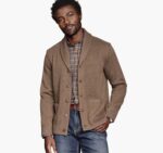 Apparel Oatmeal XB6RX877 Johnston & Murphy Unisex Shawl-Collar Cardigan