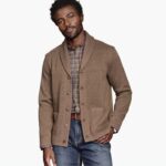 Apparel Oatmeal XB6RX877 Johnston & Murphy Unisex Shawl-Collar Cardigan