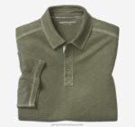 Apparel Olive XB6RX407 Johnston & Murphy Men Vintage Slub Polo