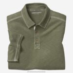 Apparel Olive XB6RX407 Johnston & Murphy Men Vintage Slub Polo
