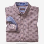 Apparel Orange Flower XB6RX532 Johnston & Murphy Men Printed Cotton Shirt