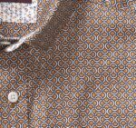 Apparel Orange Rotating Arch XB6RX569 Johnston & Murphy Men Printed Cotton Shirt - Image 2