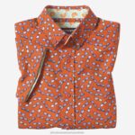 Apparel Orange Sunglasses XB6RX1409 Johnston & Murphy Boy Boys Short-Sleeve Printed Shirt