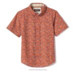 Apparel Orange Sunglasses XB6RX1409 Johnston & Murphy Boy Boys Short-Sleeve Printed Shirt - Image 3