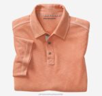 Apparel Orange XB6RX479 Johnston & Murphy Men Vintage Slub Polo