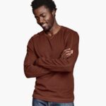 Apparel Orange XB6RX872 Johnston & Murphy Men Split-Neck Pullover