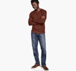 Apparel Orange XB6RX872 Johnston & Murphy Men Split-Neck Pullover - Image 3
