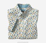 Apparel Pineapple XB6RX1399 Johnston & Murphy Boy Boys Short-Sleeve Printed Shirt