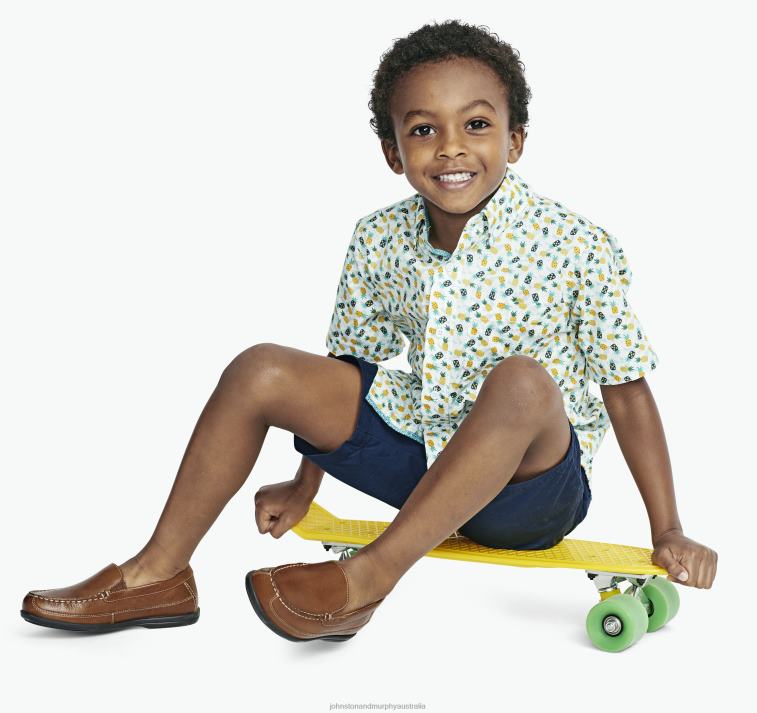 Apparel Pineapple XB6RX1399 Johnston & Murphy Boy Boys Short-Sleeve Printed Shirt - Image 5