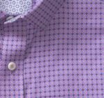 Apparel Pink Diamond Circle XB6RX550 Johnston & Murphy Men Printed Cotton Shirt - Image 2