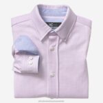 Apparel Pink Pin Check XB6RX1389 Johnston & Murphy Boy Boys XC Flex Stretch Long-Sleeve Shirt