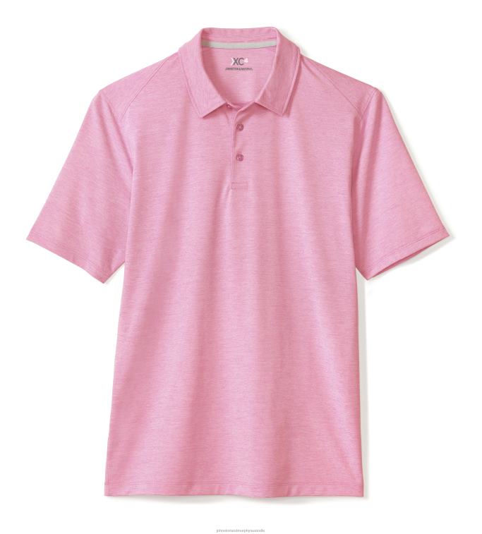 Apparel Pink XB6RX547 Johnston & Murphy Men XC4 Solid Performance Polo - Image 3