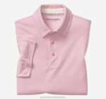 Apparel Pink XB6RX622 Johnston & Murphy Men Liquid Cotton Polo