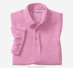 Apparel Pink XB6RX809 Johnston & Murphy Men Pima Cotton-Blend Terry Polo