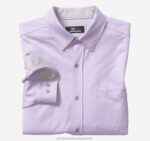 Apparel Purple Diamond XB6RX602 Johnston & Murphy Men XC Flex Stretch Long-Sleeve Shirt