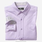 Apparel Purple Diamond XB6RX602 Johnston & Murphy Men XC Flex Stretch Long-Sleeve Shirt