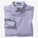 Apparel Purple Dotted Petal XB6RX470 Johnston & Murphy Men Printed Cotton Shirt