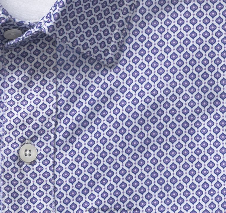 Apparel Purple Droplet XB6RX450 Johnston & Murphy Men XC4 Performance Shirt - Image 2