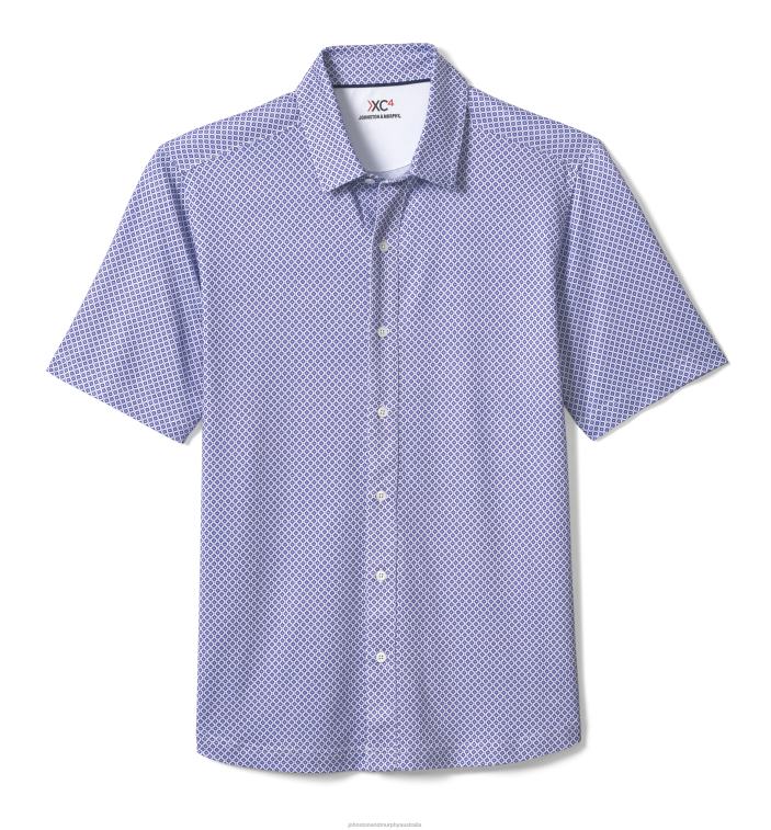 Apparel Purple Droplet XB6RX450 Johnston & Murphy Men XC4 Performance Shirt - Image 3