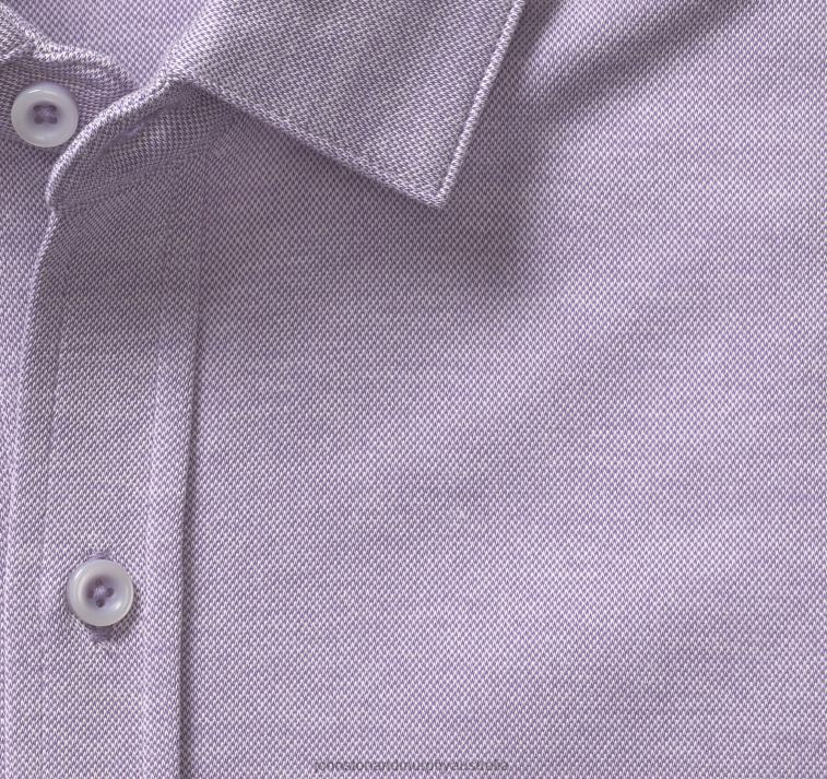 Apparel Purple XB6RX650 Johnston & Murphy Men Vintage Birdseye Button-Front Shirt - Image 2