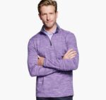 Apparel Purple XB6RX879 Johnston & Murphy Unisex XC4 Performance Quarter-Zip