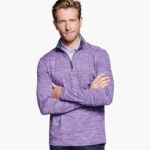 Apparel Purple XB6RX879 Johnston & Murphy Unisex XC4 Performance Quarter-Zip