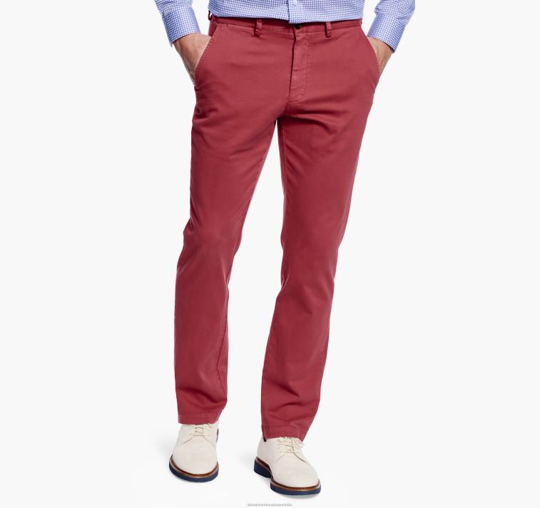 apparel_red_xb6rx644_johnston_murphy_men_washed_chinos.jpg Apparel Red XB6RX644 Johnston & Murphy Men Washed Chinos - Image 1