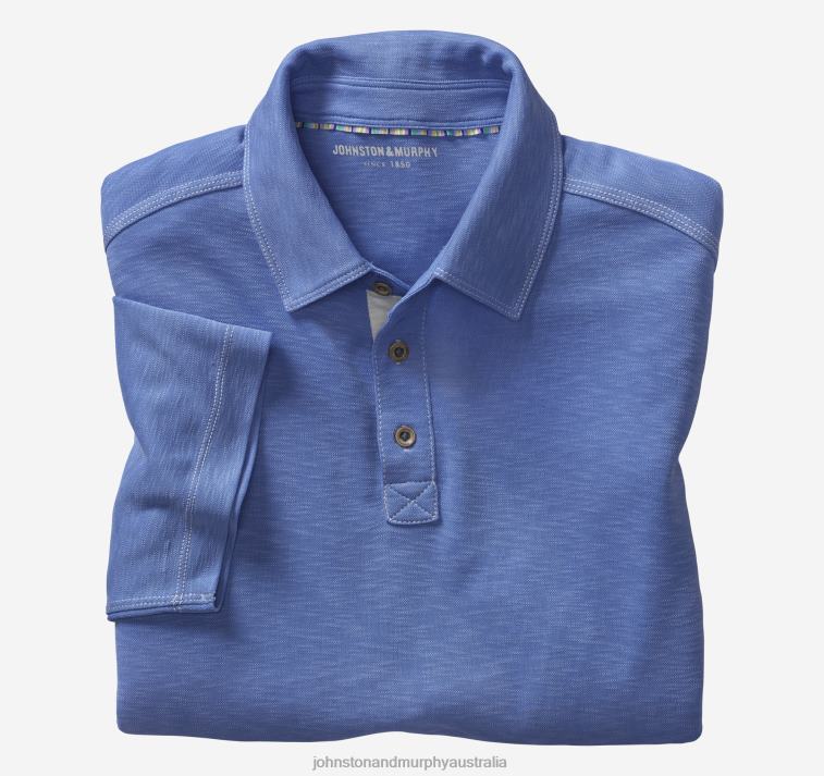 apparel_royal_xb6rx402_johnston_murphy_men_vintage_slub_polo.jpg Apparel Royal XB6RX402 Johnston & Murphy Men Vintage Slub Polo - Image 1