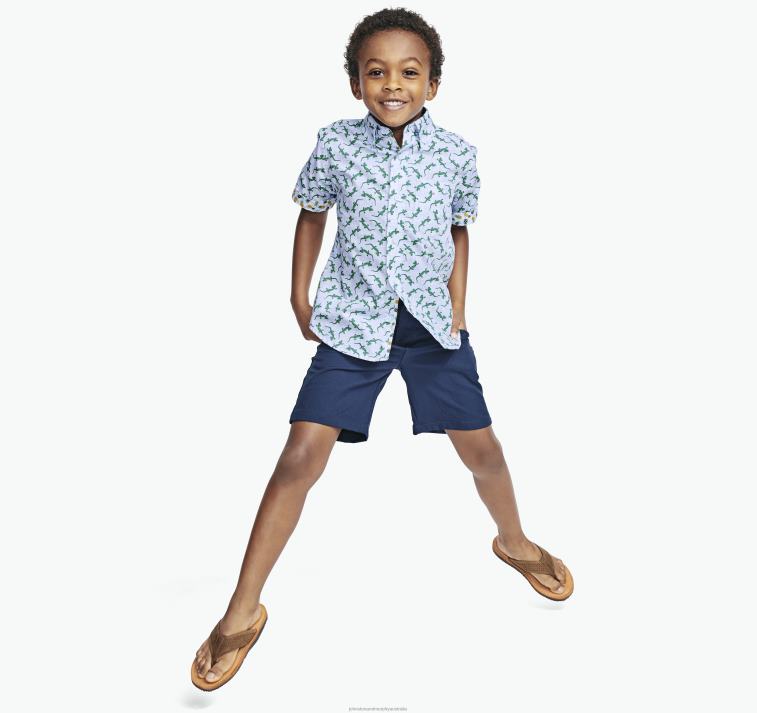 Apparel Salamander XB6RX1401 Johnston & Murphy Boy Boys Short-Sleeve Printed Shirt - Image 4