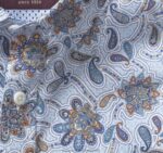 Apparel Sky Floral Paisley XB6RX619 Johnston & Murphy Men Printed Cotton Shirt - Image 2
