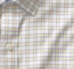 Apparel Tan Outlined Grid XB6RX691 Johnston & Murphy Men Long-Sleeve Dress Shirt - Image 2