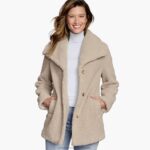 Apparel Tan XB6RX1283 Johnston & Murphy Women Faux Fur Teddy Coat
