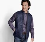 Apparel Taupe/Navy XB6RX891 Johnston & Murphy Men Reversible Vest - Image 2