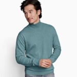 Apparel Teal XB6RX821 Johnston & Murphy Unisex Turtleneck Sweater