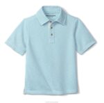 Apparel Turquoise XB6RX1449 Johnston & Murphy Boy Boys Vintage Slub Polo - Image 2