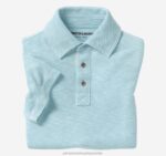 Apparel Turquoise XB6RX1449 Johnston & Murphy Boy Boys Vintage Slub Polo