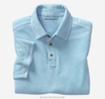 Apparel Turquoise XB6RX447 Johnston & Murphy Men Vintage Slub Polo