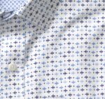 Apparel White Airplane Dot XB6RX531 Johnston & Murphy Men Printed Cotton Shirt - Image 2