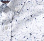 Apparel White Airplane XB6RX1392 Johnston & Murphy Boy Boys Long-Sleeve Print Shirt - Image 2