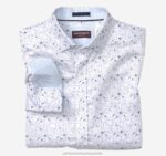 Apparel White Airplane XB6RX568 Johnston & Murphy Men Printed Cotton Shirt