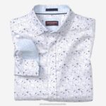 Apparel White Airplane XB6RX568 Johnston & Murphy Men Printed Cotton Shirt