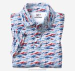 Apparel White Americana Shark XB6RX1454 Johnston & Murphy Boy Boys XC4 Performance Polo