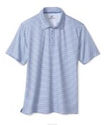 Apparel White/Blue Dotted Circle XB6RX462 Johnston & Murphy Men XC4 Print Performance Polo - Image 3