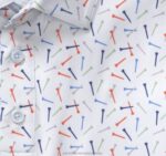 Apparel White Multi Golf Tee XB6RX552 Johnston & Murphy Men XC4 Print Performance Polo - Image 2