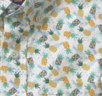 Apparel White Multi Pineapple XB6RX1412 Johnston & Murphy Boy Boys Short-Sleeve Printed Shirt - Image 2